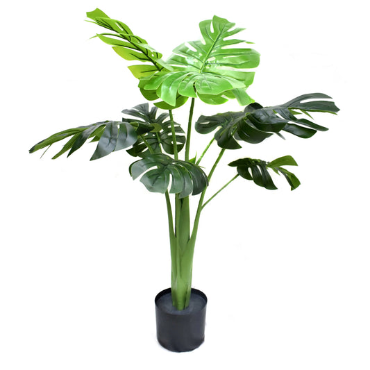 3 feet (91 cm) Decorative Artificial Medium Monstera Plants Pack of 1