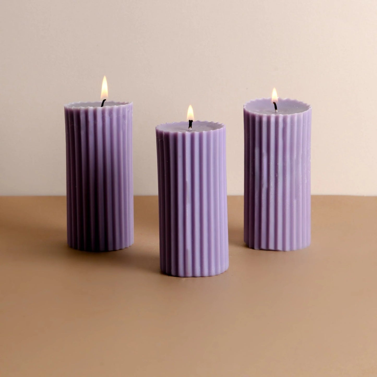 Purple Scented Candles(Pack of 3)