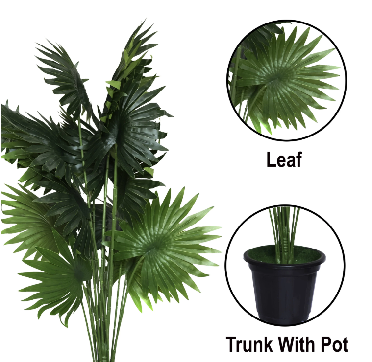 30" ( 76 cm ) Floret Artificial Fan Palm Plant Pack of 2