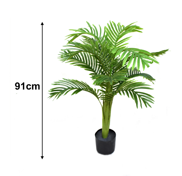 3 Feet ( 91 cm ) Artificial Palm Plants Pack of 1