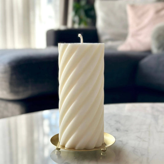 Spiral Pillar Scented Candle