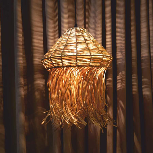 Natural Raffia Lamp Shade