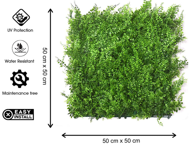 Artificial Vertical Garden Wall Panel 50X50 CM