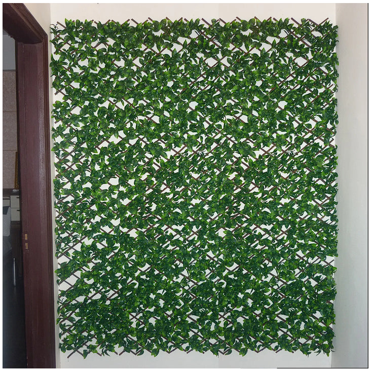 Dark Green Flower Artificial Expandable Trellis Ideal Size 210x90 CM