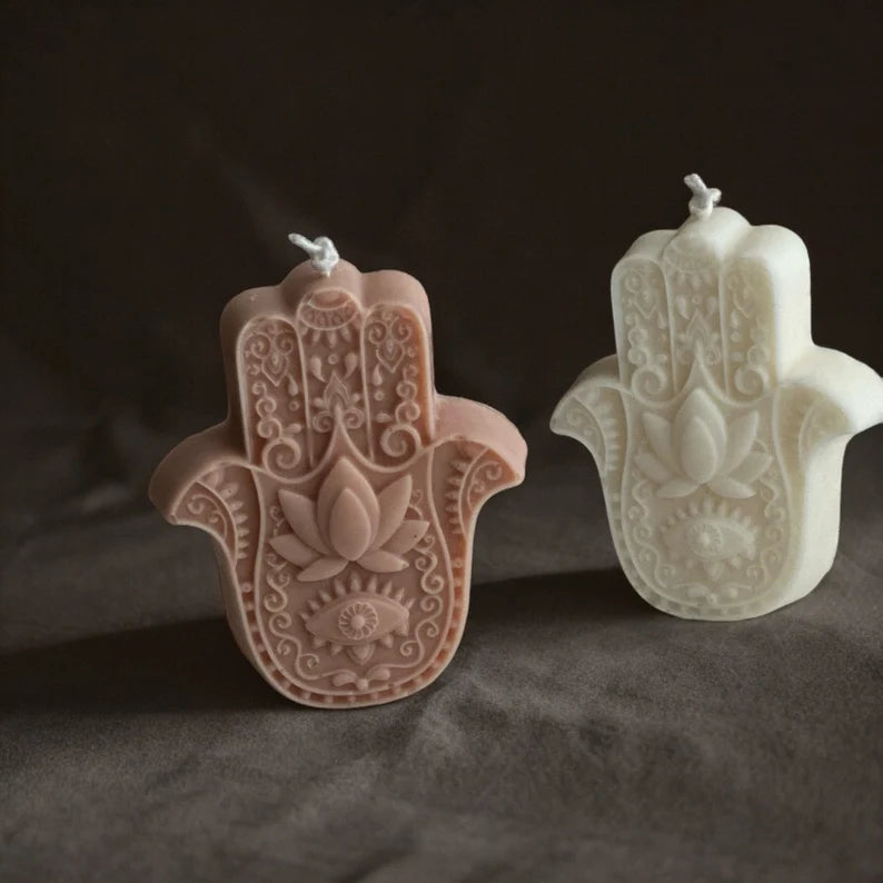 Hamsa Hand Scented Candle(Pack of 3)