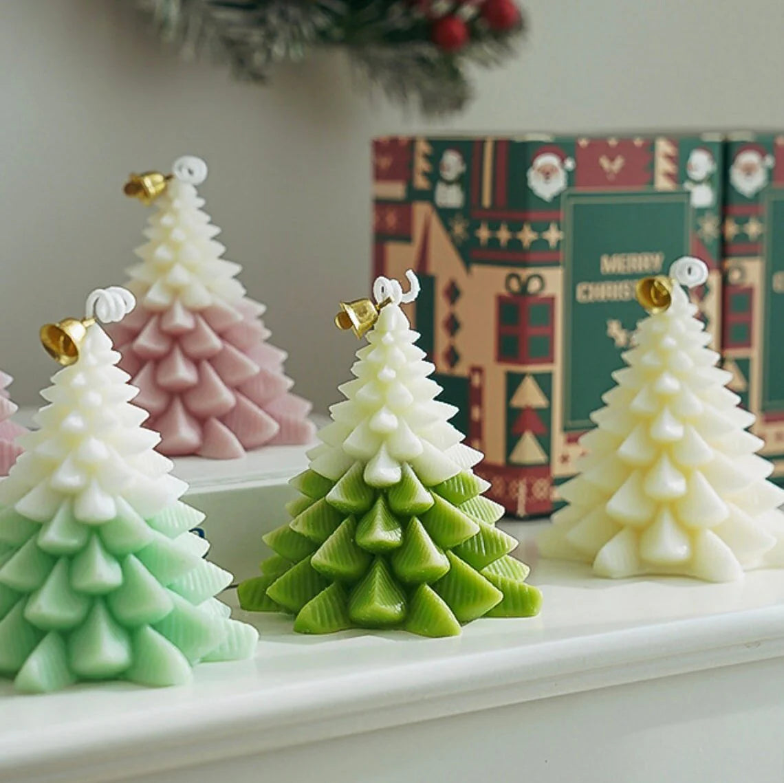 Big Christmas Tree Mold Scented Candle(Pack of 3)